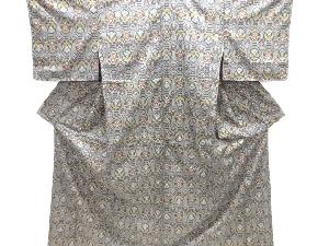 花模様織り出し西陣伝承紬着物